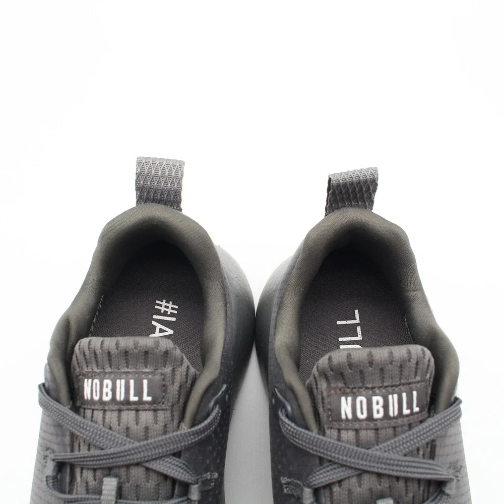 NOBULL Ripstop Runner Translucent Running Shoes Womens Size 8 Gray Lace Up